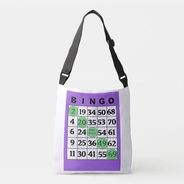 Bolso afortunado personalizado del BINGO con la (Anverso)