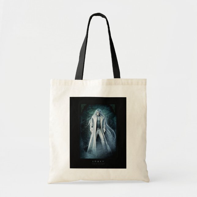 Bolso ahumado de la lona del tote (Frente)