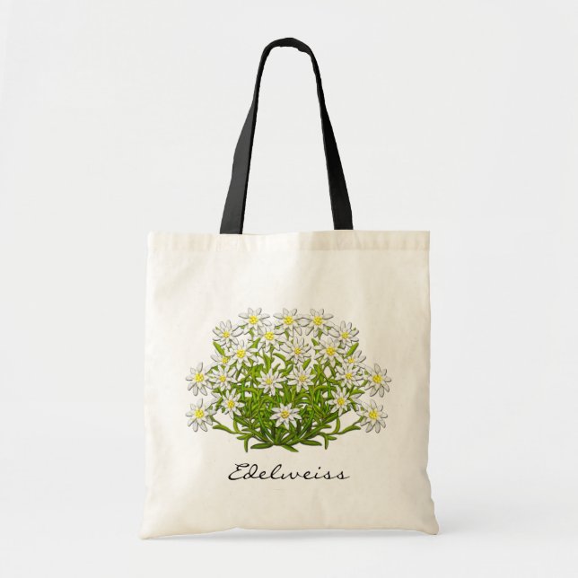 Bolso alpino de las flores de Edelweiss del suizo (Frente)