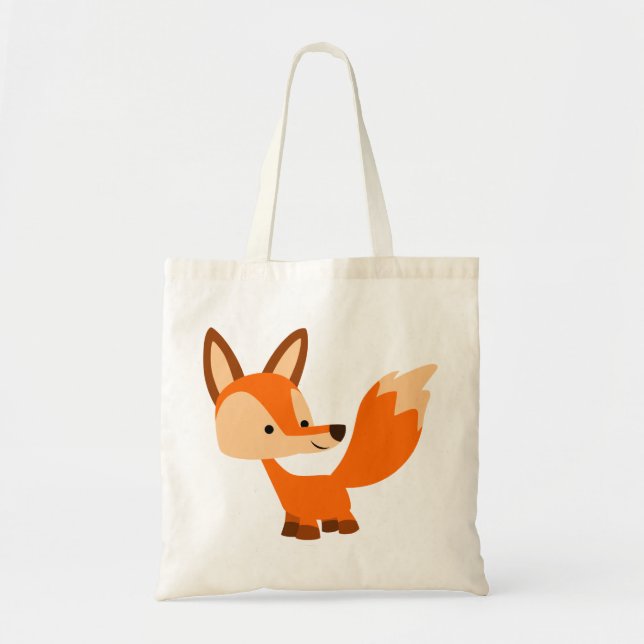 Bolso amistoso lindo del Fox del dibujo animado (Frente)