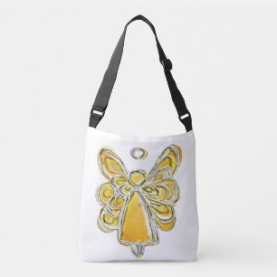 Bolso Ángel Guardián Amarillo Arte Bolso Cruzado