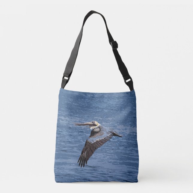 Bolso animal del océano de la fauna del pájaro del (Reverso)