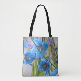 Bolso azul de las flores