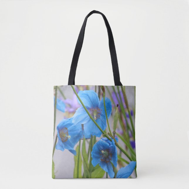 Bolso azul de las flores (Anverso)