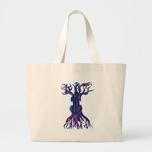 Bolso azul del árbol del violoncelo (Frente)
