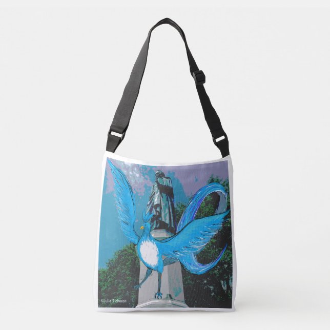 Bolso azul del pájaro (Anverso)