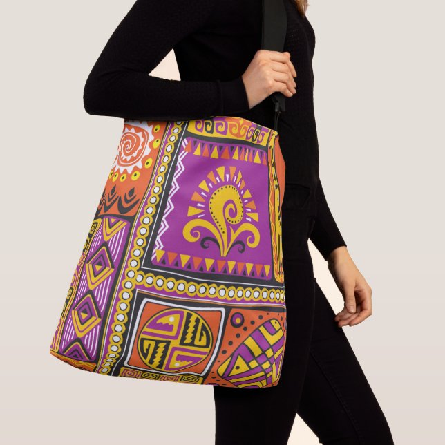 Bolso bandolera con estampado integral (grande) (Detalle)