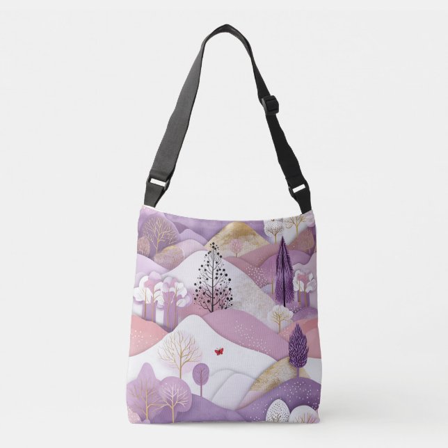Bolso bandolera con estampado integral (mediano) (Anverso)