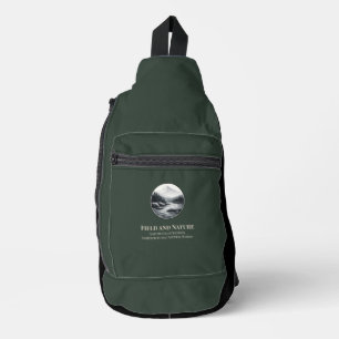 Bolso bandolera verde profundo Field & Nature