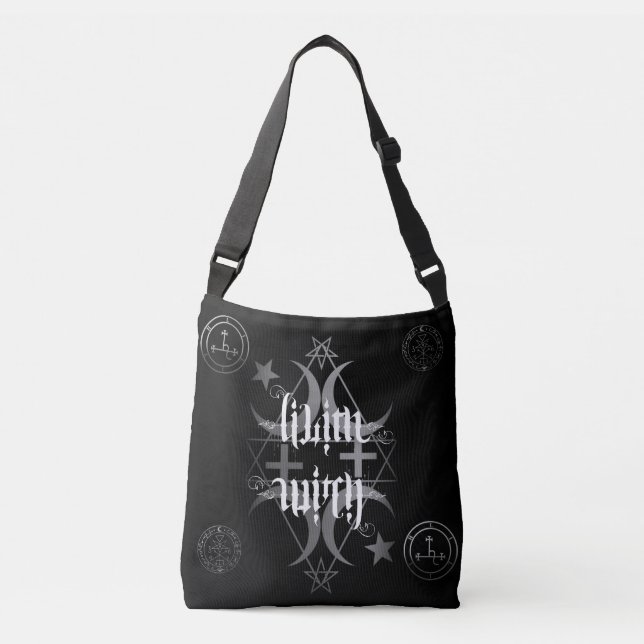 Bolso blanco y negro de la bruja de Lilith (Anverso)