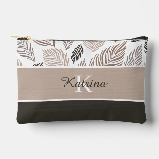 Bolso con costura y estampado de monograma (Anverso)