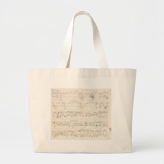 bolso con el manuscrito de Chopin (Frente)
