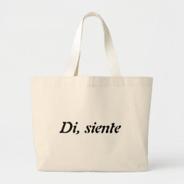 Bolso con mensaje motivacional