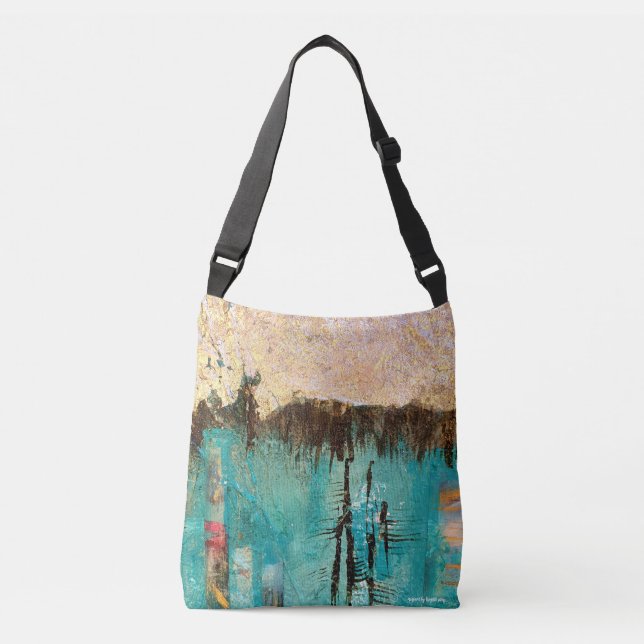 bolso con pintura acrilica pintada a mano (Anverso)