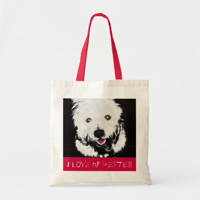 Bolso con Westie Terrier (Frente)