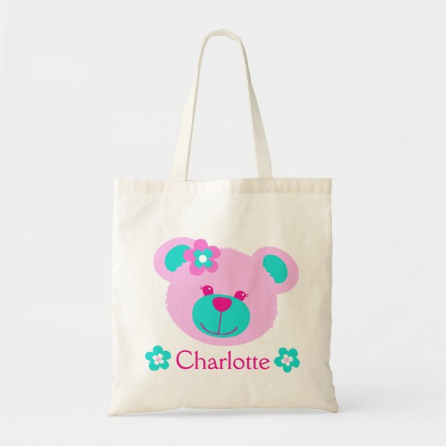 Bolso conocido personalizado aguamarina del rosa (Frente)