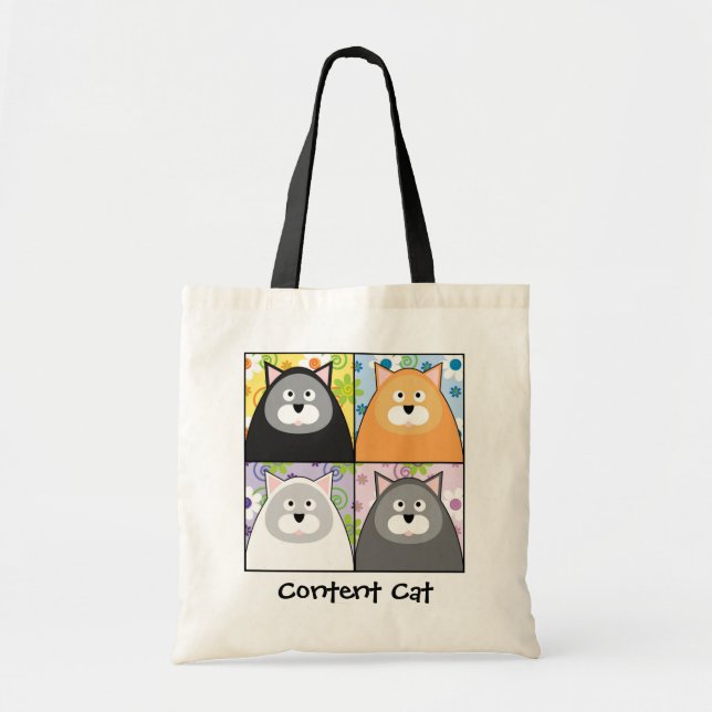 Bolso contento del gato (Frente)