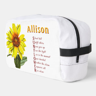 Bolso Cosmético de Ánimo Positivo de Girasol
