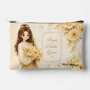 Bolso cosmético editable Silk Garden Amarillo Past