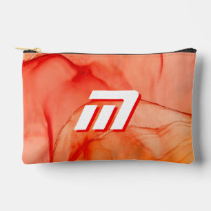 Bolso cosmético inicial personalizado y estuche pa