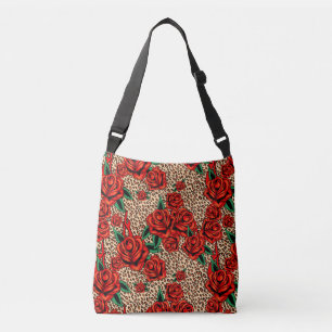 bolso crossbody de los rosas del leopardo