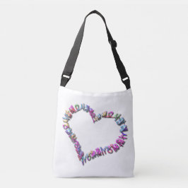 BOLSO CRUZADO カラフルなサランヘヨでハートを描きました