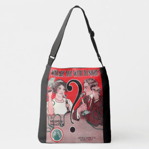 Bolso Cruzado 1911 ¿Quiénes son con la impresión de papel de hoj