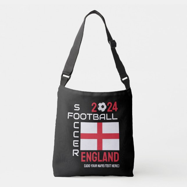 Bolso Cruzado 2024 INGLATERRA Soccer Custom Name (Nombre persona (Anverso)
