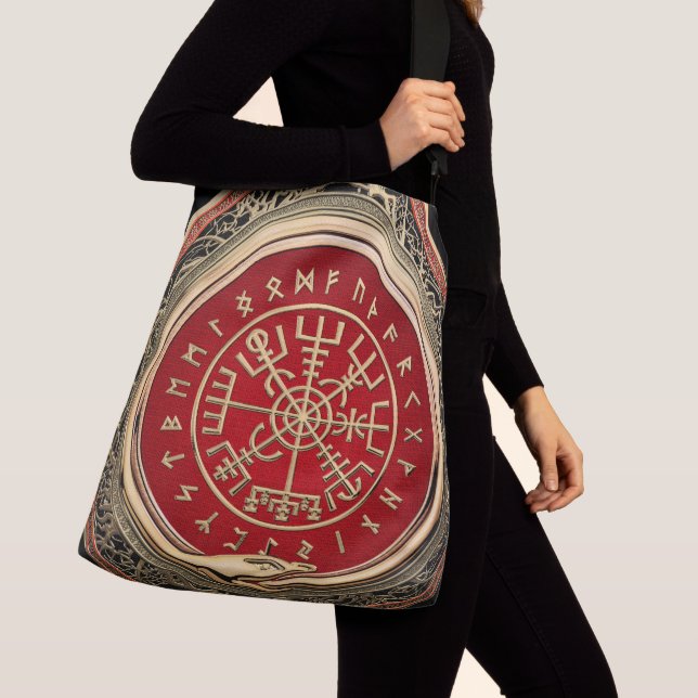 Bolso Cruzado [600] Vegvisir - Viking Gold Magic Runic Compass (Detalle)