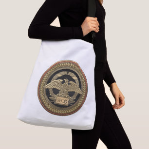 Bolso Cruzado [700] Águila imperial romana dorada sobre medallón