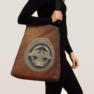Bolso Cruzado [700] Águila imperial romana dorada sobre medallón