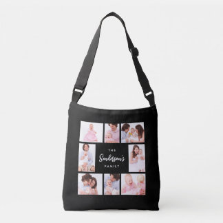 Bolso Cruzado 8 Sections Family Photo in Black Frame