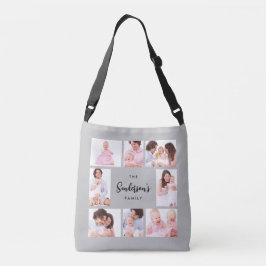 Bolso Cruzado 8 Sections Family Photo in Gray Frame