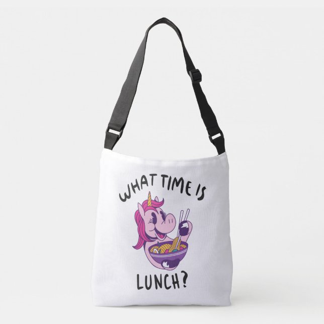 Bolso Cruzado ¿A qué hora es el almuerzo (Anverso)