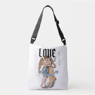 Bolso Cruzado Abrazo de Amor – Ilustración de Pareja Romántica