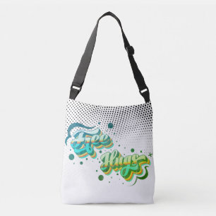 Bolso Cruzado Abrazos gratis - Deluxe Cheeky Green Dots Mix Edit