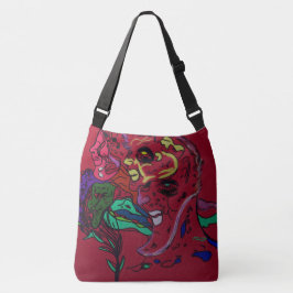 Bolso Cruzado Abstract Moon Galaxy Art