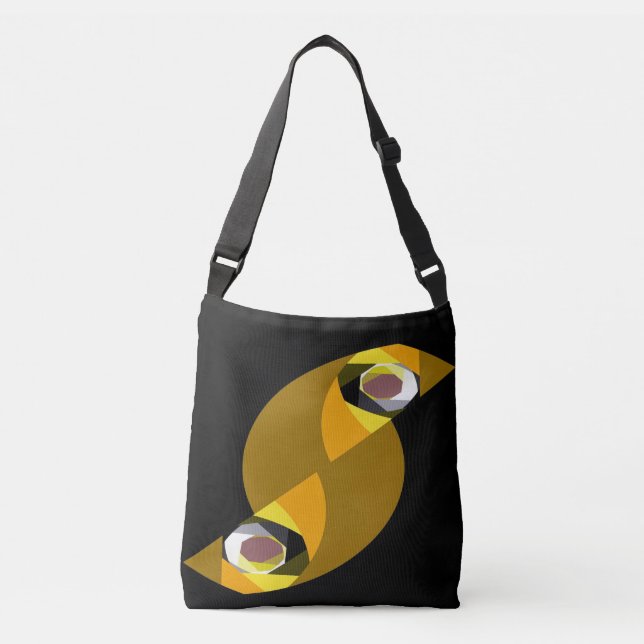 BOLSO CRUZADO ABSTRACT OWL (Anverso)