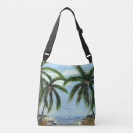 Bolso Cruzado Abstract Palm Trees
