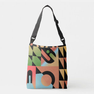 Bolso Cruzado Abstracto colorido Formas geométricas