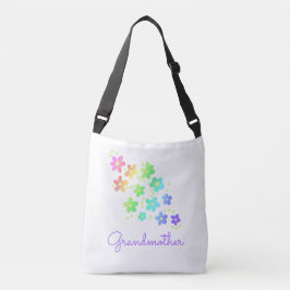Bolso Cruzado Abuela Flores Arcoíris