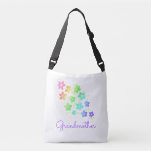 Bolso Cruzado Abuela Flores Arcoíris