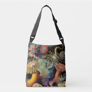 Bolso Cruzado Actiniae de Ernst Haeckel Crossbody Bag