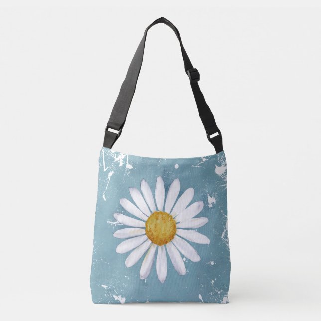 Bolso Cruzado Acuarela Daisy Elegance (Anverso)