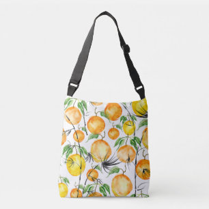 Bolso Cruzado acuarela de bambú: patrón de selva sin costura.