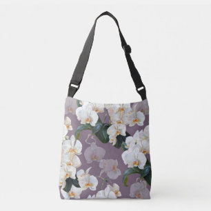 Bolso Cruzado Acuarela de lavanda oscura orquídea.