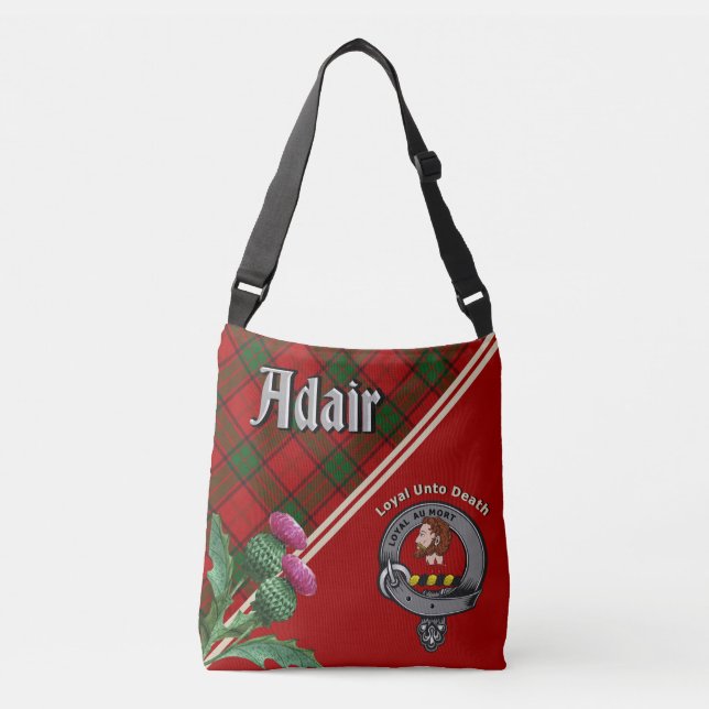 Bolso Cruzado Adair Clan Badge & Tartan Crossbody Bag (Anverso)