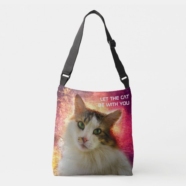 Bolso Cruzado Adorable Cute Calico Cat (Anverso)