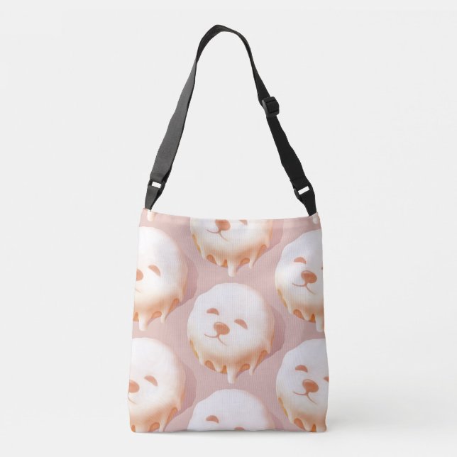 Bolso Cruzado Adorable Dog Face Donut (Reverso)