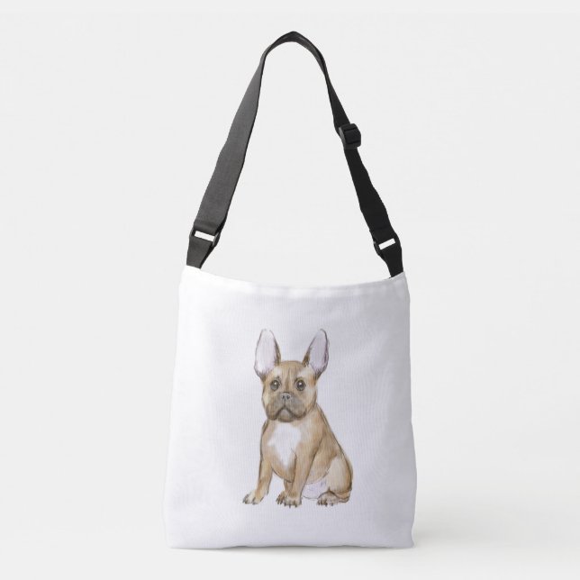 Bolso Cruzado Adorable french bulldog puppy (Anverso)